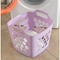 Basicwise Flexible Plastic Carry Laundry Basket Holder Square Storage Hamper with Side Handles, Purple QI003857.PUR - alternate 2